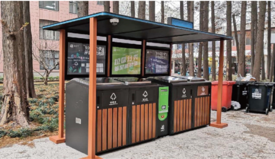 貓先生智能垃圾分類亭價(jià)格，定時(shí)定點(diǎn)垃圾收集點(diǎn) ，垃圾亭生產(chǎn)廠家