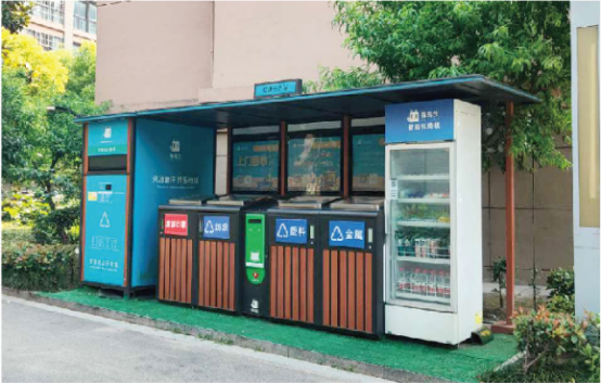 貓先生智能垃圾分類亭價(jià)格，定時(shí)定點(diǎn)垃圾收集點(diǎn) ，垃圾亭生產(chǎn)廠家